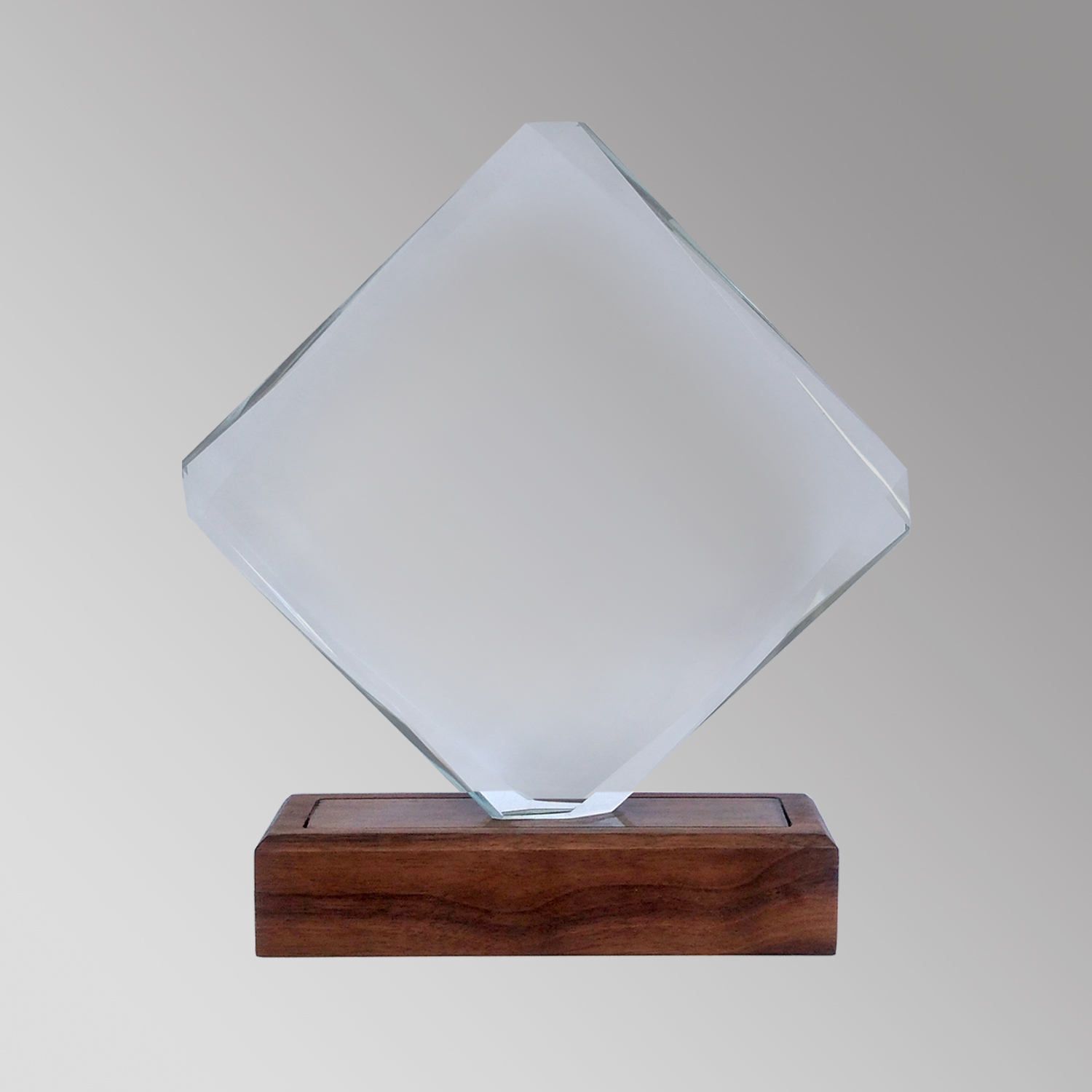 Galvano Cristal con Base de Madera BLAS 52 - Imagen 2